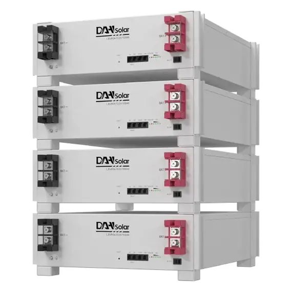 Аккумуляторная батарея DAH Solar DHN-LVRES05-G1 LiFePO4, 5.12кВт·ч, 51.2В, 100 А·ч, 440×140×550 мм, 45 кг