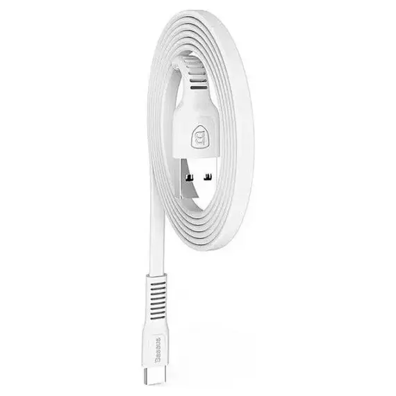 Кабель Baseus Tough USB 2.0 to Type-C 2A 1M Білий (CATZY-B02) - фото товару 1
