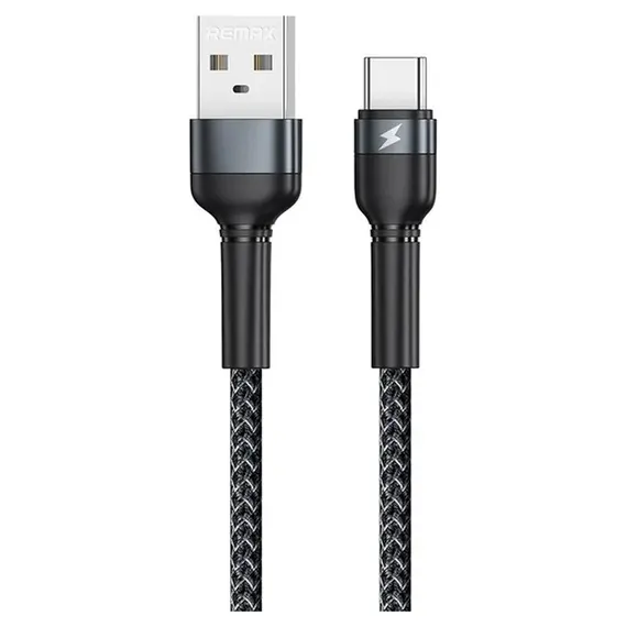 Кабель Remax Jany USB 2.0 to Type-C 2.4A 1M Черный (RC-124a) - фото товара 1
