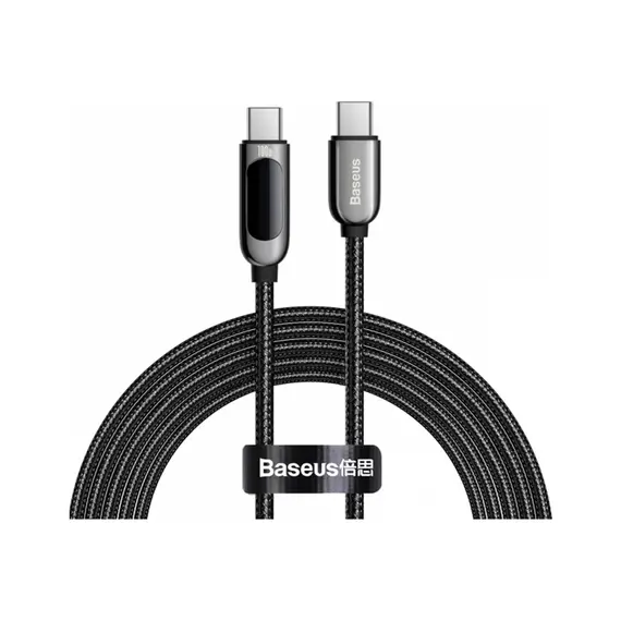 Кабель Baseus Display Fast Type-C to Type-C 100W 2M Чорний (CATSK-C01) - фото товару 1