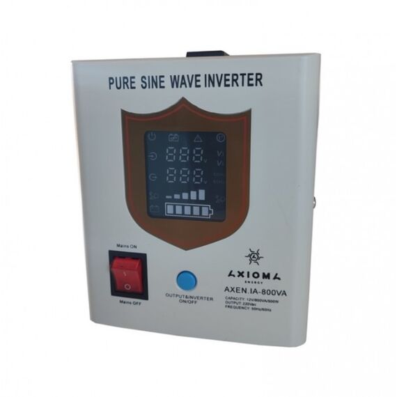 Комплект ДБЖ Axioma Energy AXEN.IA-800, 500Вт, 190В – 245В, 230x145x180мм, 3,9кг + 2 акумулятори Outdo 12V-100А, GEL, 100Ah OT 100-12, 330x172x218мм, 31кг - фото товару 9