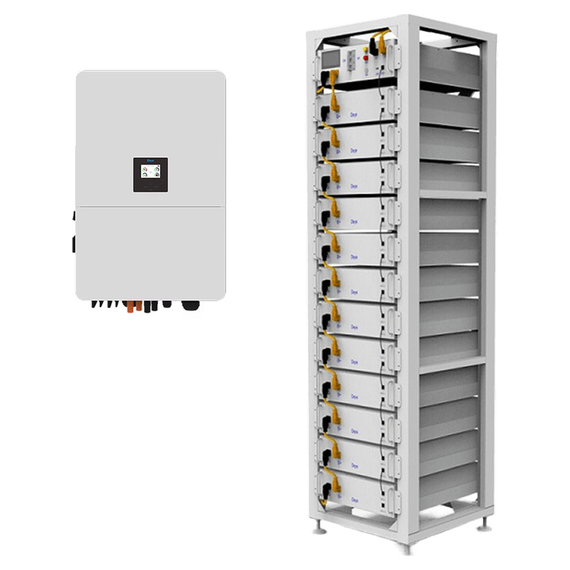 Система накопичення енергії Deye 60 кВт: інвертор SUN-60K-SG02HP3-AU-EM6 (1 шт) + блок керування BOS-G-PDU-2 (1 шт) + акумулятор BOS-G60 Pro (12 шт) + стійка 3U-HRACK(Optional) (1 шт)