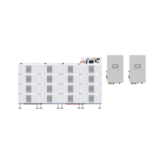 Система Deye BOS-B Pro-A3 215 kWh (модулі по 16.08 кВт·год. 14 шт.+ блок керування BOS-B-PDU-2 1 шт. + стійка Rack 1 комплект) + інвертор Deye SUN-50K-SG01HP3-EU-EM4 2 шт