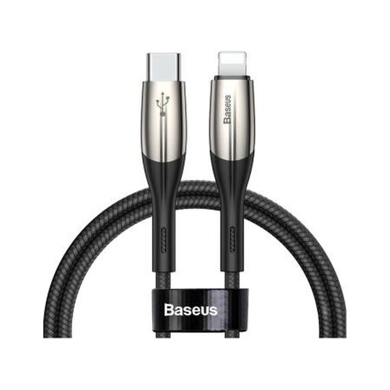 Кабель Baseus Horizontal Type-C to Lightning PD 18W 1M Черный (CATLSP-01) - фото товара 1