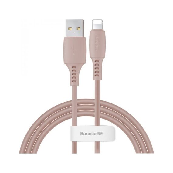 Кабель Baseus Colorful USB 2.0 для Lightning 2.4A 1.2M Розовый (CALDC-04) - фото товара 1
