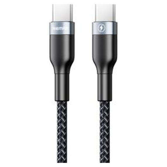 Кабель Remax Sury 2 Type-C to Type-C PD 3А 1M Черный (RC-010-b) - фото товару 1
