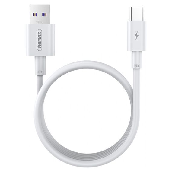 Кабель Remax Marlik USB 2.0 to Type-C PD 22.5W 5A 1M Белый (RC-175a) - фото товару 1