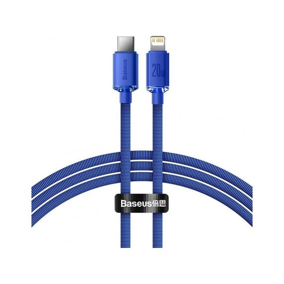 Кабель Baseus Crystal Shine Type-C для Lightning 20W 1.2M Синий (CAJY000203) - фото товара 1