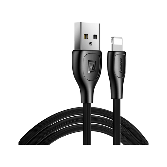 Кабель Remax Lesu Pro USB 2.0 to Lightning 2.1A 1M Черный (RC-160) - фото товара 1
