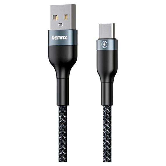 Кабель Remax Sury 2 USB 2.0 to Type-C 2.4A 1M Черный (RC-064a-b) - фото товару 1