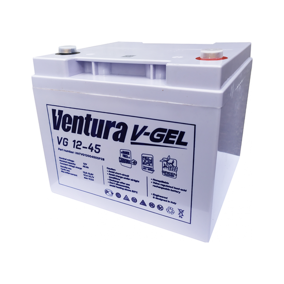 Акумулятор Ventura VG 12-45 GEL (гелевий) - фото товару 1