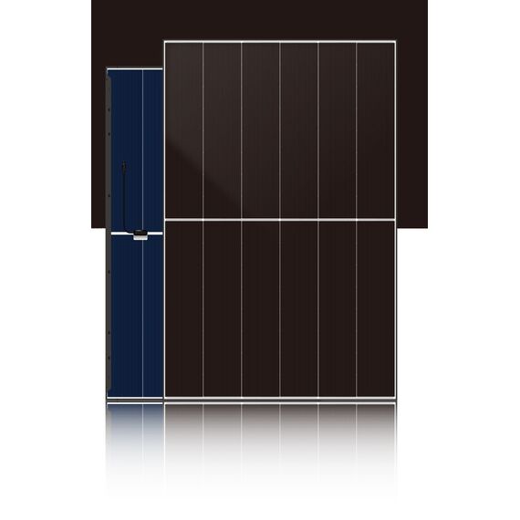 Сонячна панель DAH Solar DHN-48Z20/DG(BW) 470W, двоскляна bifacial — official product visual