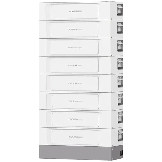 Модулі Dyness S51100 STACK100 LiFePO4 5.12 кВт·год — стек на білому тлі