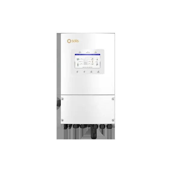 Solis S6-EH1P6K-L-PLUS гібридний інвертор 6 кВт — ракурс ¾ з Wi-Fi модулем