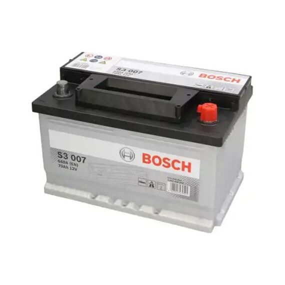 Аккумулятор автомобильный Bosch S3 007 70 Ah 640 A En(0) - фото товара 1