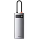 USB Hub Baseus Metal Gleam Series 6-in-1 Multifunctional Type-C Сірий (CAHUB-CW0G) - фото товара 2