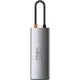 USB Hub Baseus Metal Gleam Series 6-in-1 Multifunctional Type-C Сірий (CAHUB-CW0G) - фото товара 3