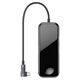 USB Hub Baseus Multifunctional Type-C to USB3.0*2 + HD4K + 3,5 miniJack + Type-C PD + зарядка iWatch Серый (CAHUB-AZ0G) - фото товару 1
