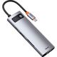 USB Hub Baseus Metal Gleam Series 8-in-1 Multifunctional Type-C Сірий (CAHUB-CV0G) - фото товару 4