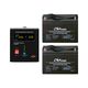 Комплект ИБП LogicPower LPY-PSW-1500VA+ (1050Вт) 10A/15A с правильной синусоидой 24V + 2 аккумулятора гелевые OUTDO 12V-100A
